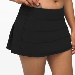 lululemon pace rival skirt black size 4